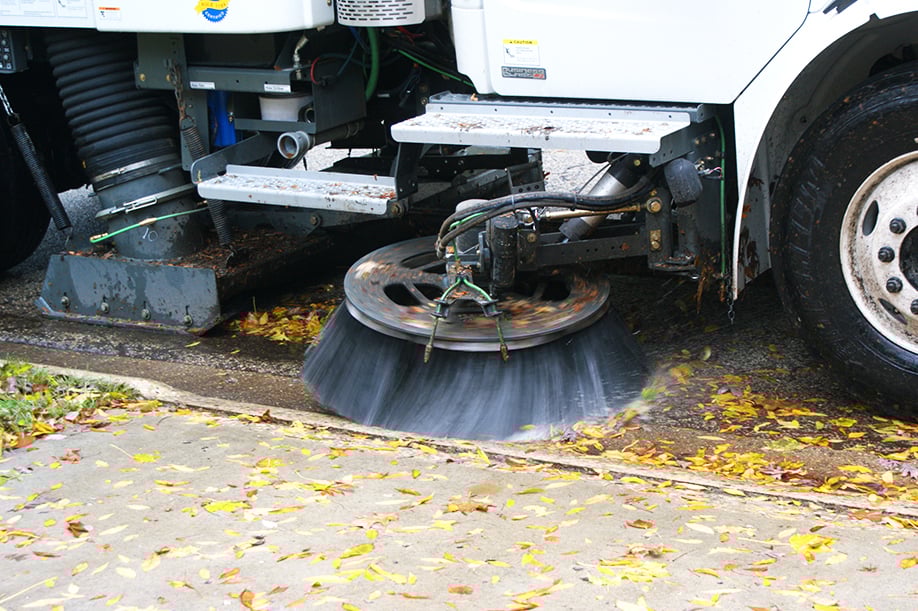 Crosswind Sweeping Leaves 2